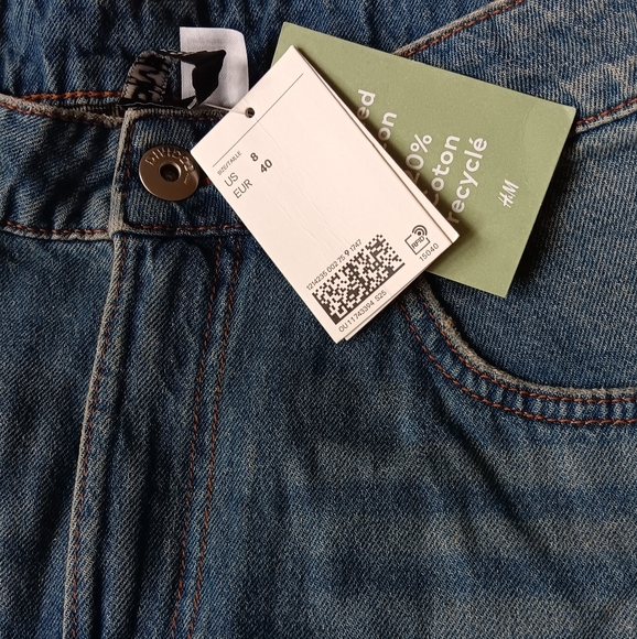 H&M Womens Wide Leg Jeans 👖 NWT - Picture 4 of 5
